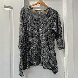 Gray Mid‎ Sleeve Top
